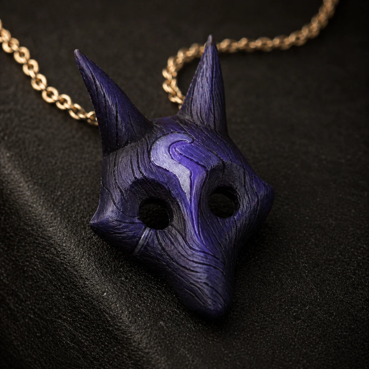 Kindred pendant — hand-painted artisan jewelry with gold and platinum finish options